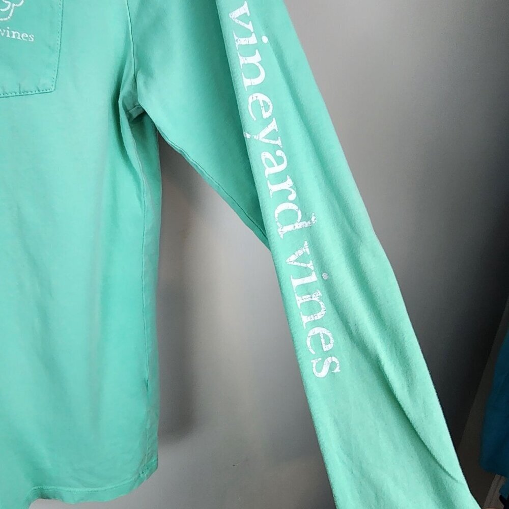 Vineyard Vines long sleeve shirt top sz XL / 18 boy girl whale logo - Picture 2 of 7
